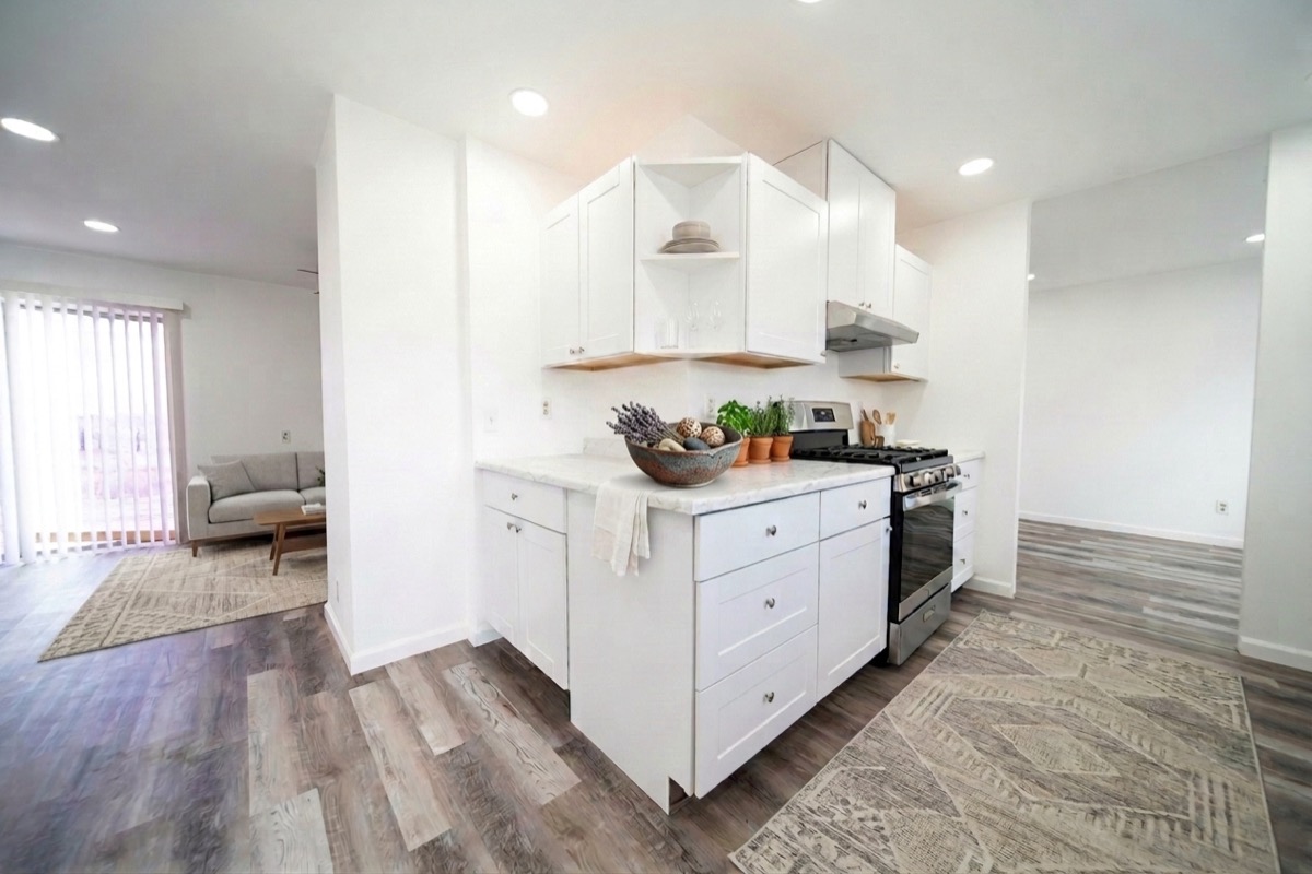 Same kitchen with counter styling revised